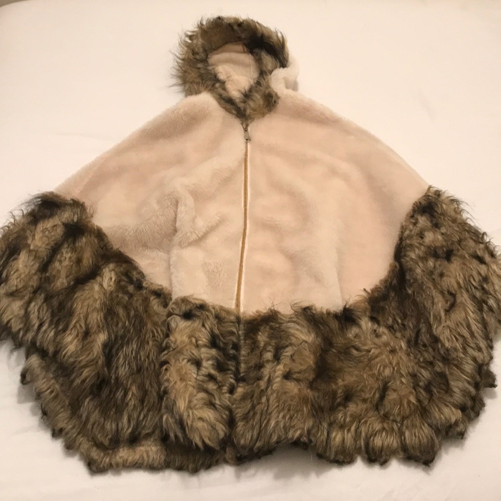 Vintage fur poncho